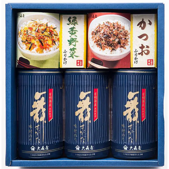 【冬季限定】大森屋　味付卓上のり・ふりかけ詰合せ