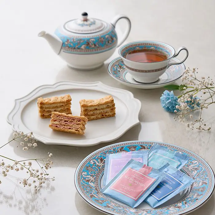 【冬限定】ミルフイユ＆ウェッジウッド（WEDGWOOD）　ティーバッグセット　20個