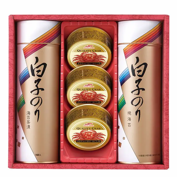 【冬限定】白子のり　のりとかに缶詰合せ