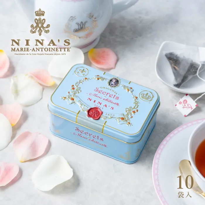 ＮＩＮＡ＇Ｓ　ＭＡＲＩＥ－ＡＮＴＯＩＮＥＴＴＥ　ダージリン　ティーバッグ缶