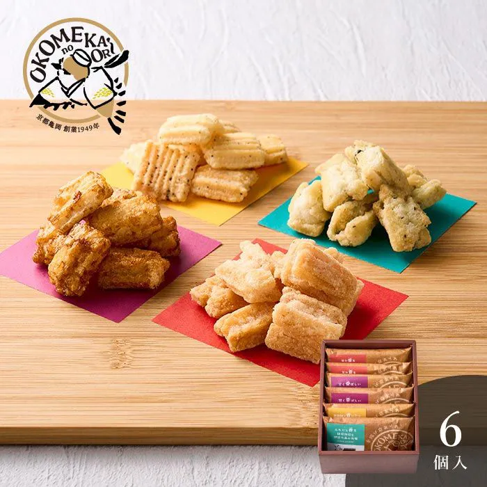 ＯＫＯＭＥｎｏＫＡＯＲＩ　手揚げ京あられ　６袋