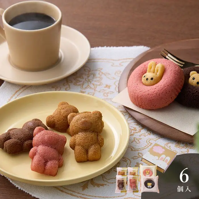 クマ型フィナンシェ＆アニマルドーナツ６個