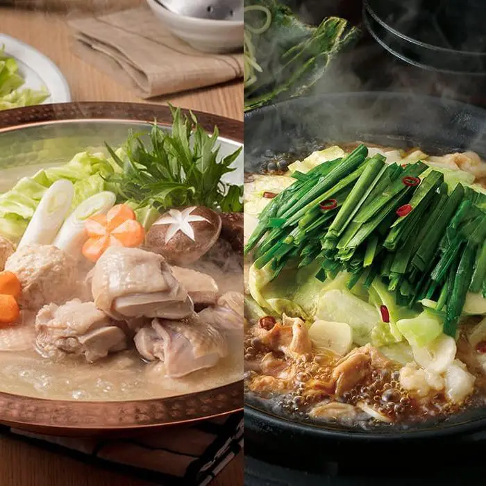 博多華味鳥　水たき・もつ鍋食べ比べセット
