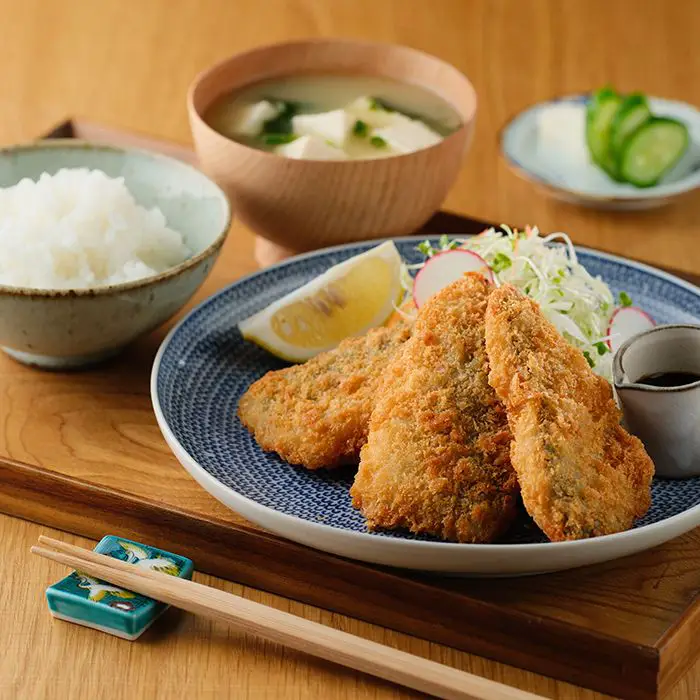 長崎県産真アジを使った「アジフィレフライ」