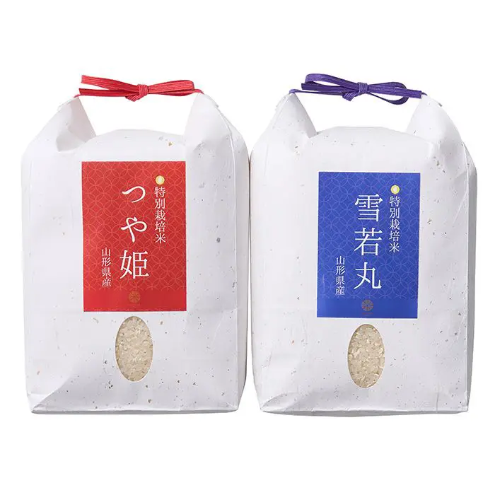 鶴岡ファーマーズ　山形県産　つや姫・雪若丸食べくらべセット（お米／各2kg）