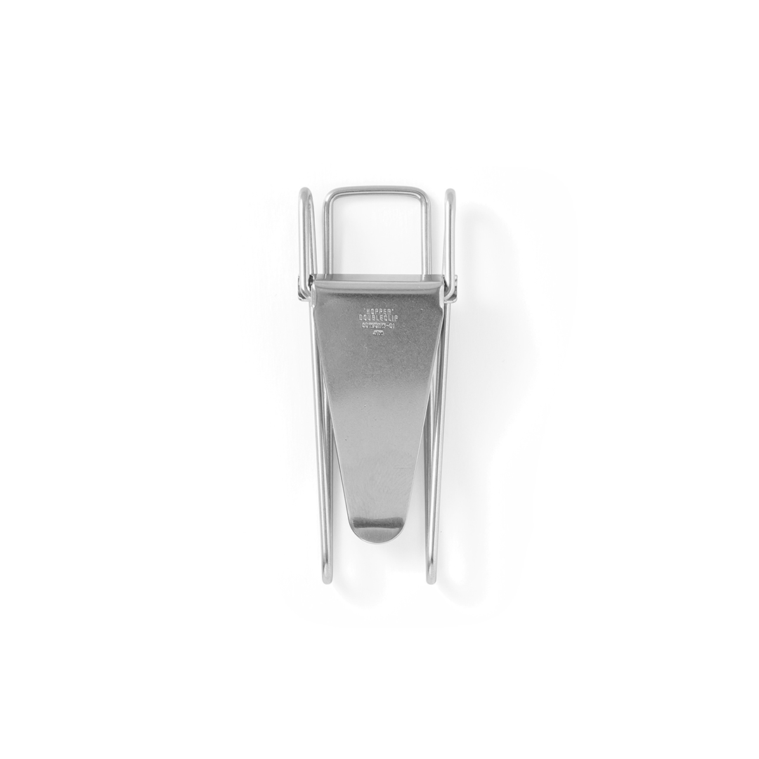 Hopper Double Clip "Nickel"