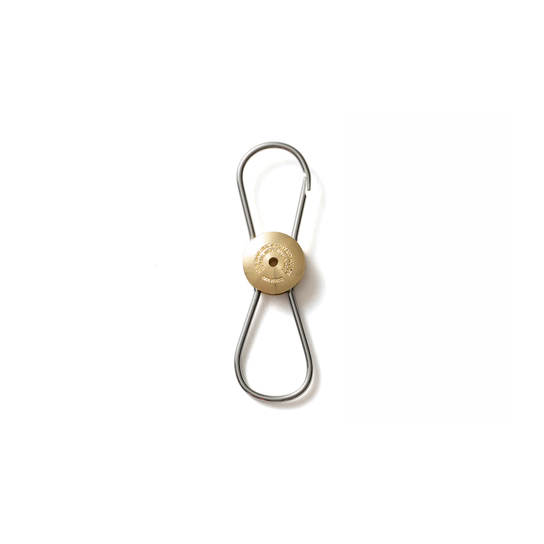 Maverick Revolving Keyring "Nickel-plated×Brass"