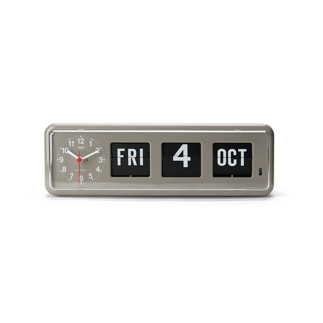 Twemco Calendar Clock #BQ-38 "Gray"