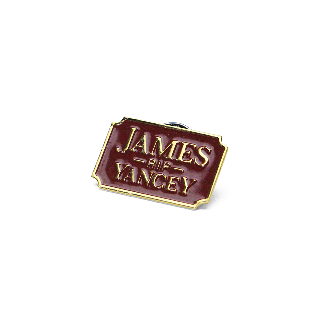 J&M Lapel Pin "RIP dilla (Burgundy)"