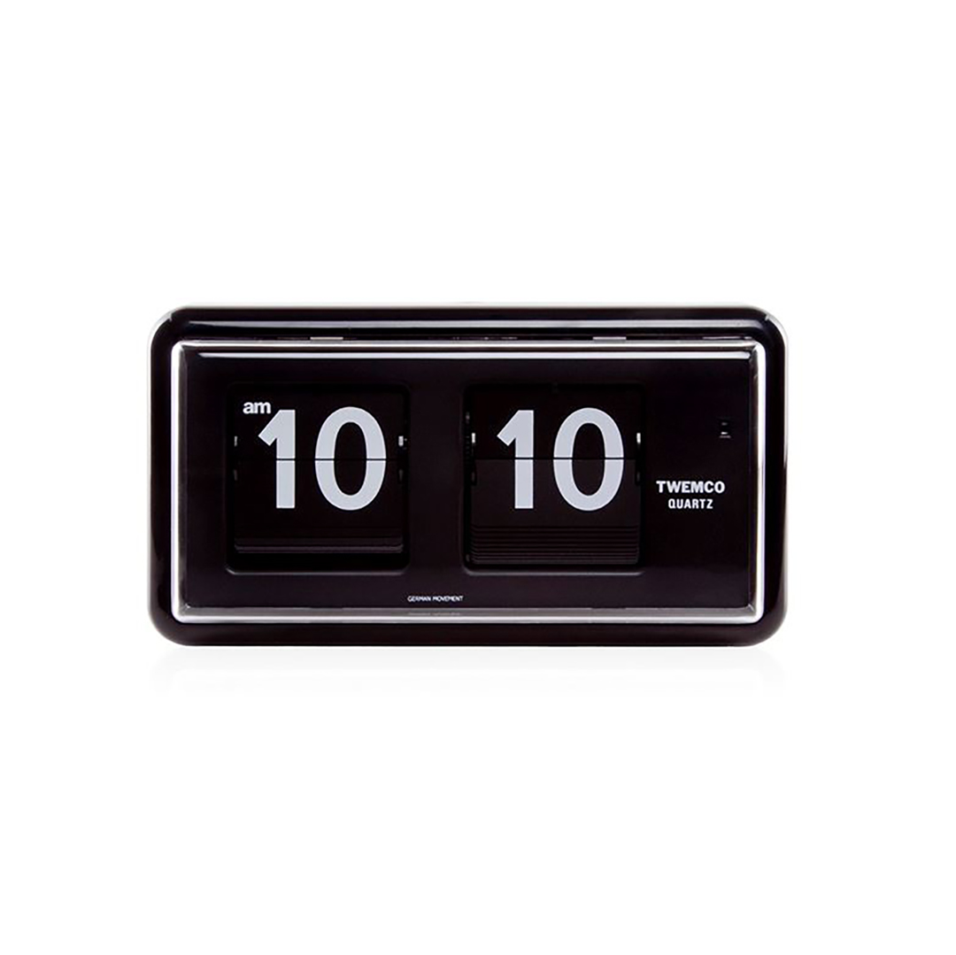 Twemco Table Clock #QT-30 "Black"