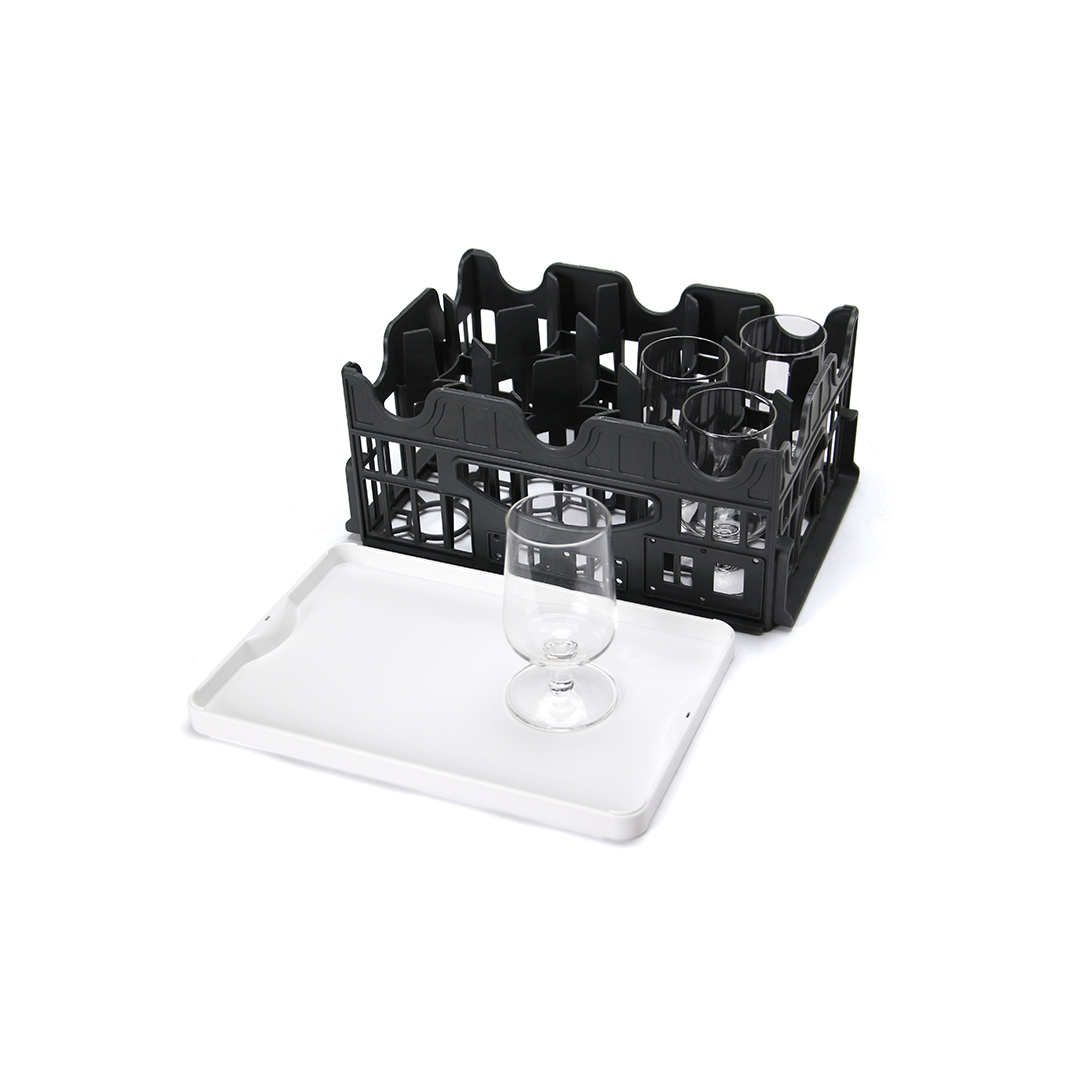 Glass Rack With Tray