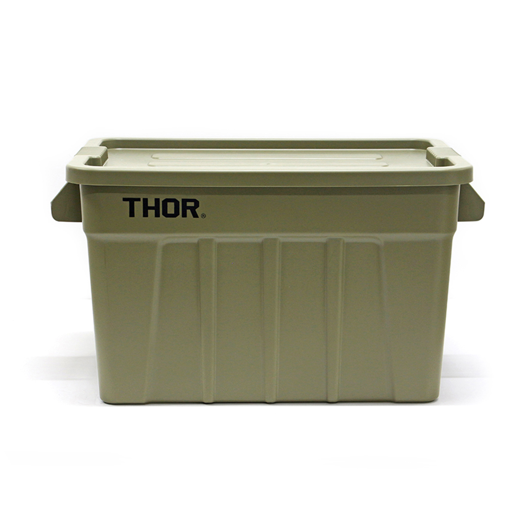 THOR Large Totes With Lid 75L DC "Olive"