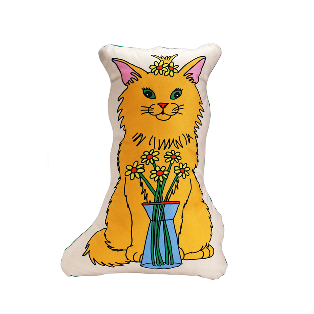 The Enjoy C&D Club Cushion "Cat/Beige"