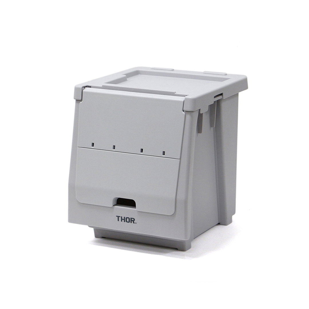 【直送対応品】【Set】THOR Stacking Shelf Container "20L / Light gray"