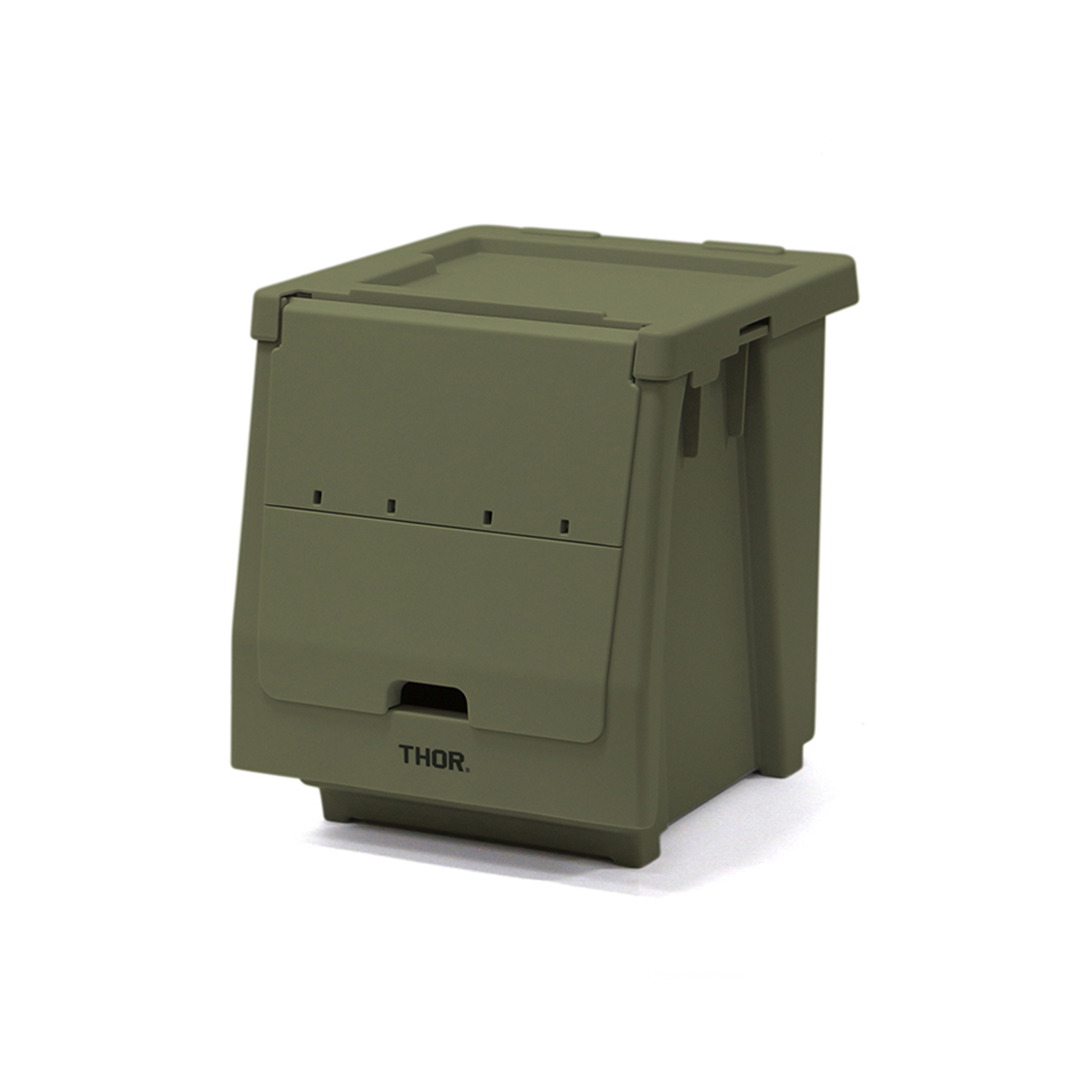 【直送対応品】【Set】THOR Stacking Shelf Container "20L / Olive"
