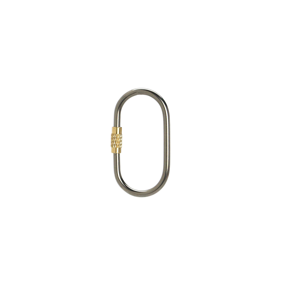 Titanium Screw Lock Keyring "Oval"