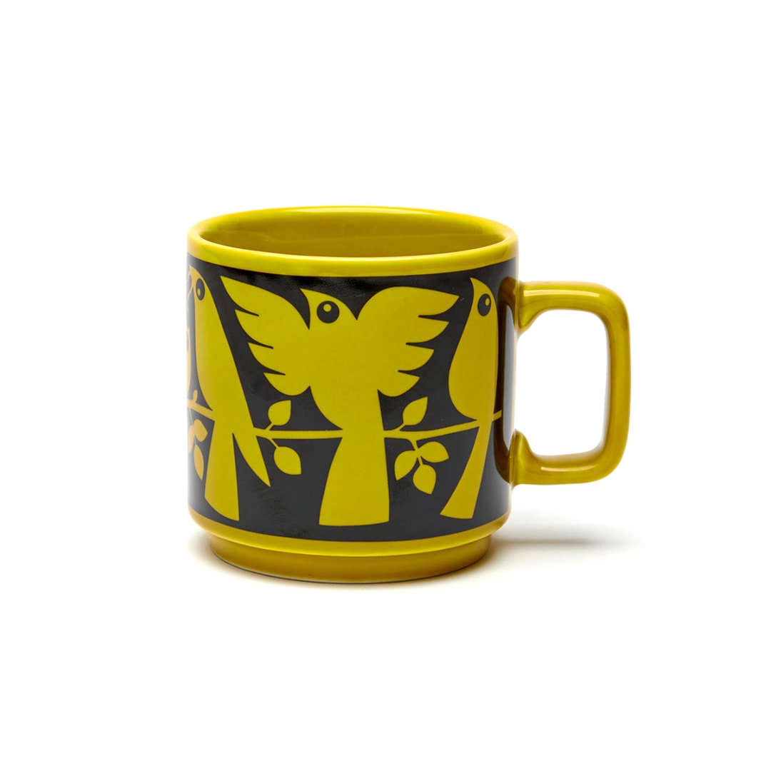 Hornsea Mug "Birds Chartreuse"
