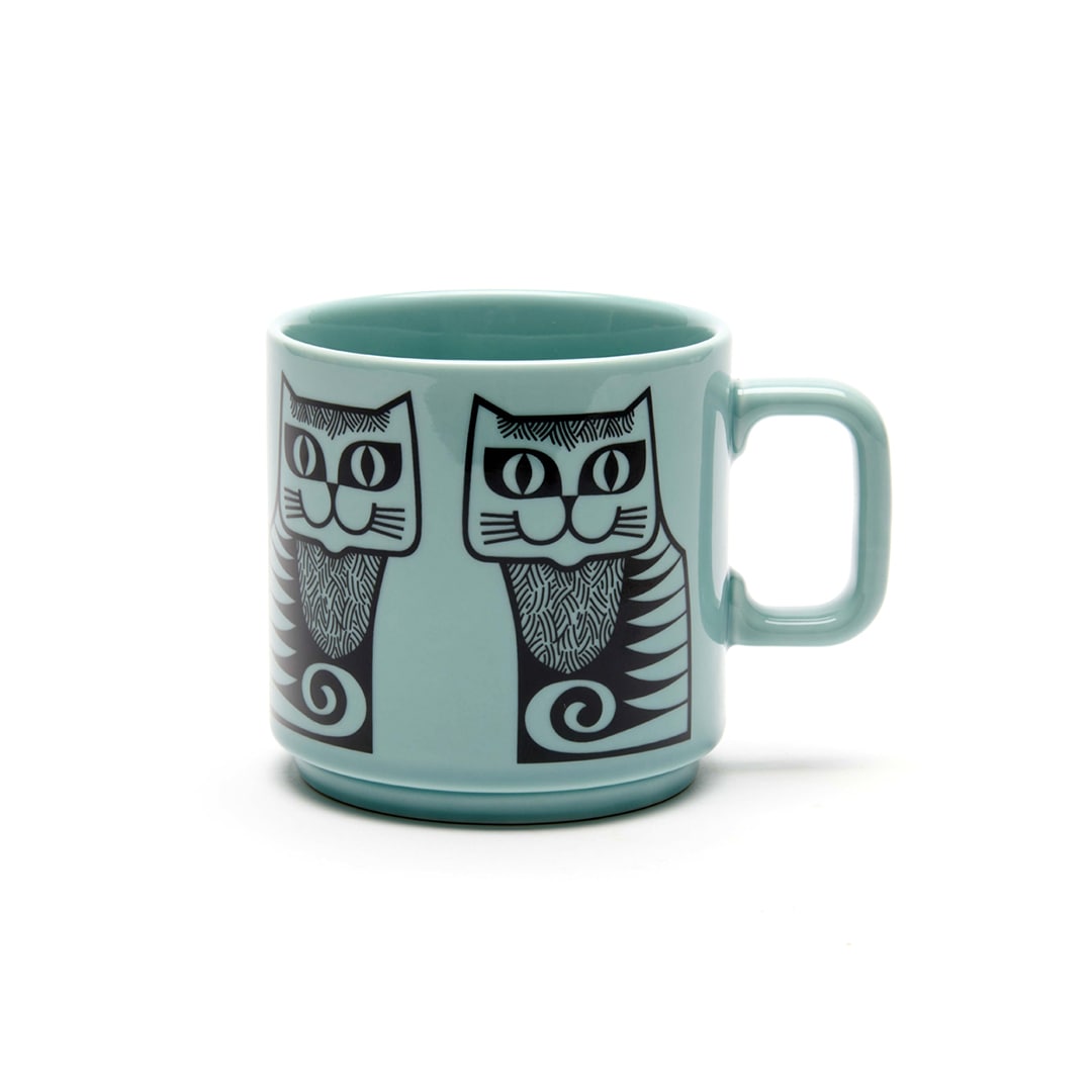 Hornsea Mug "Cat Teal"