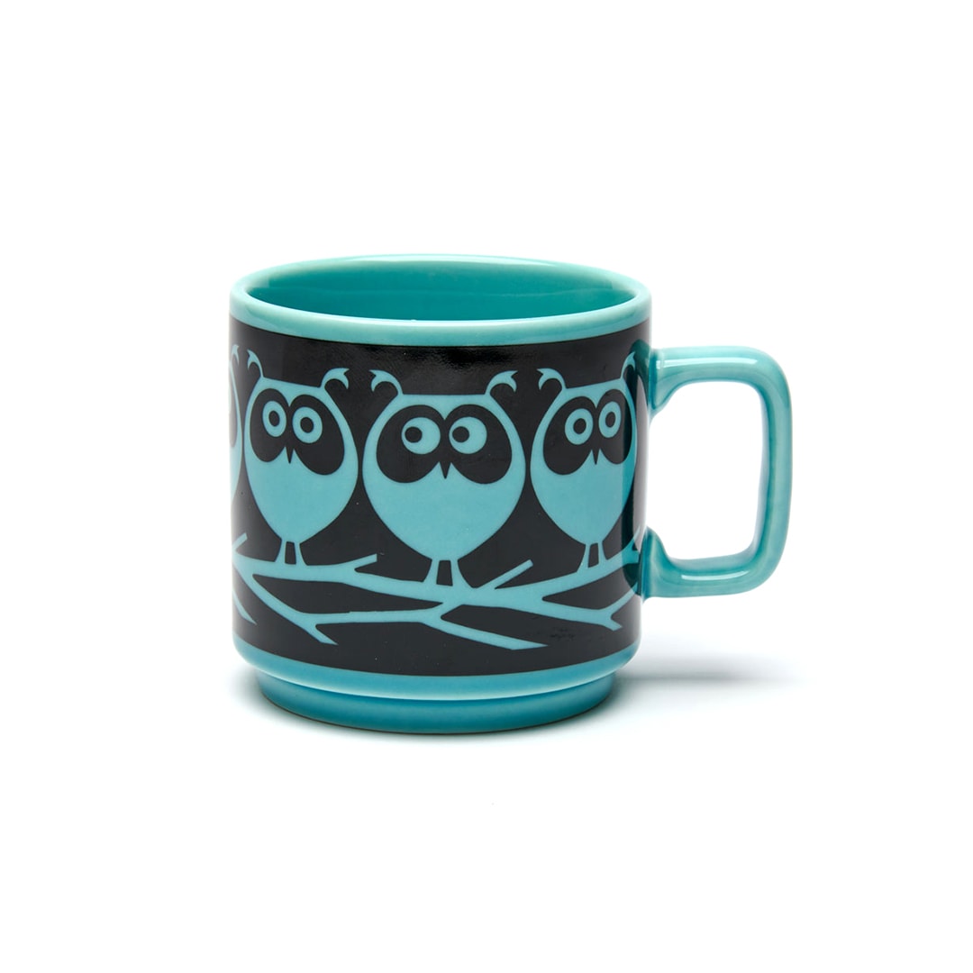 Hornsea Mug "Owls on Branch Teal"