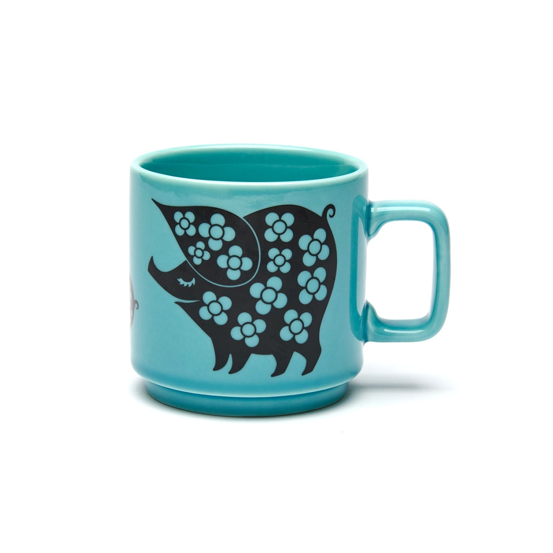 Hornsea Mug "Piggie Family Teal"