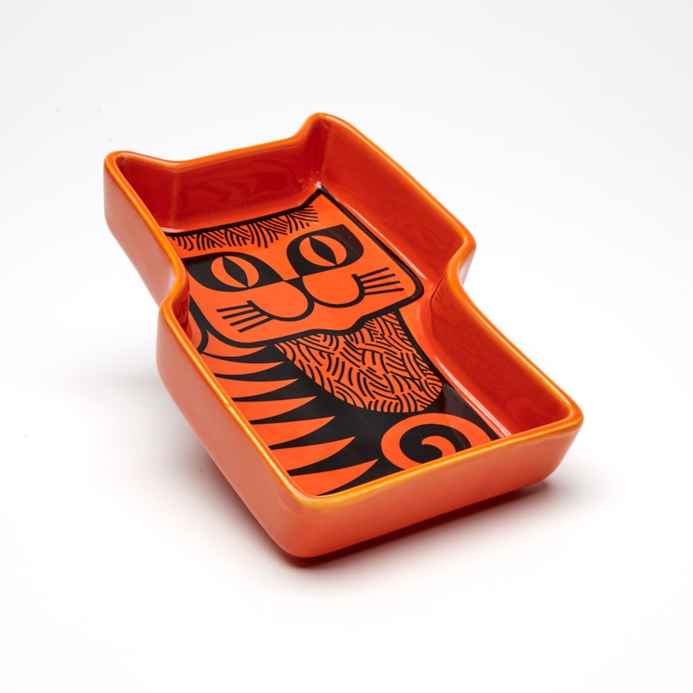 Hornsea Trinket Tray "Cat Orange"