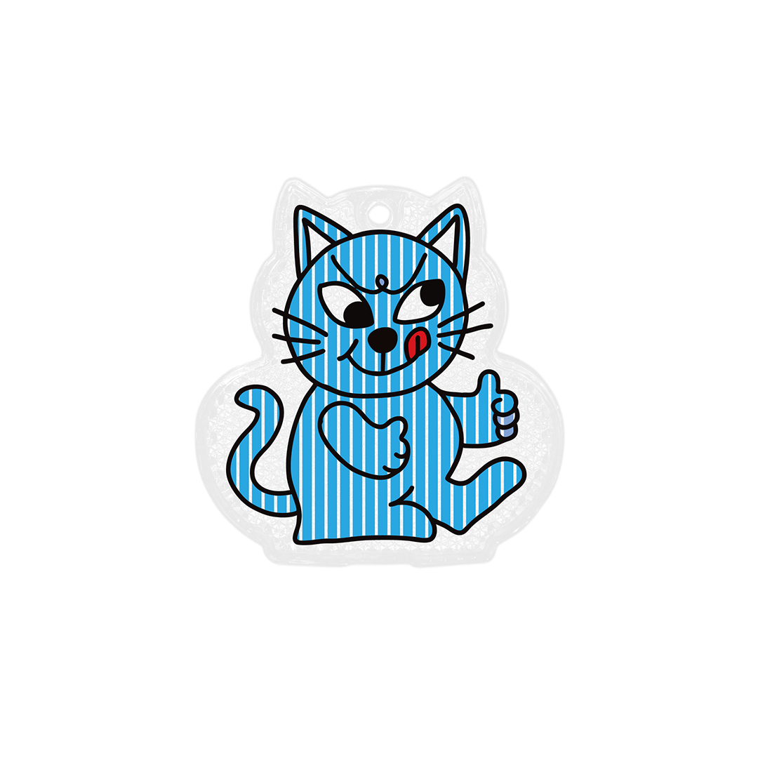Cheeky Cat Reflector "Blue"