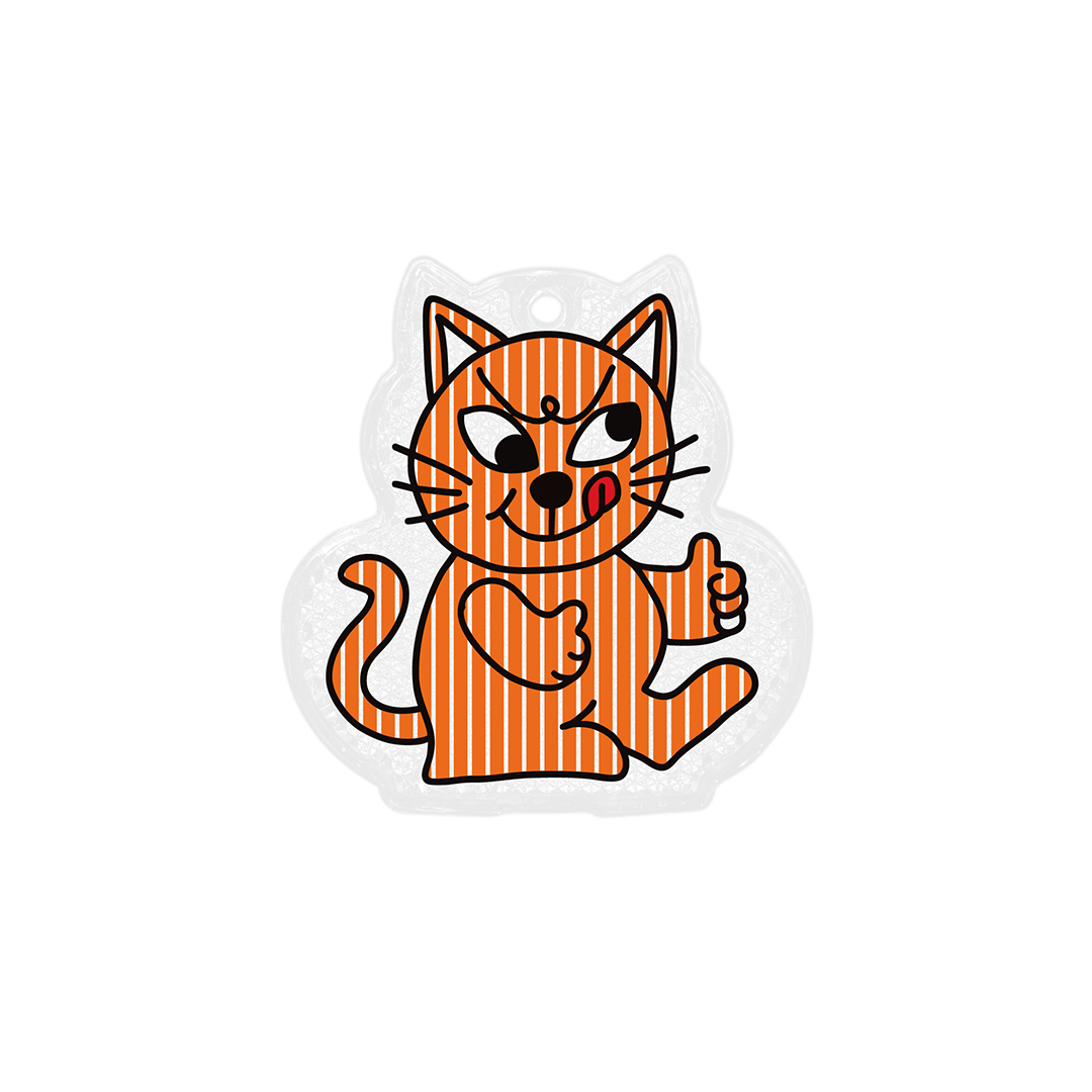 Cheeky Cat Reflector "Orange"