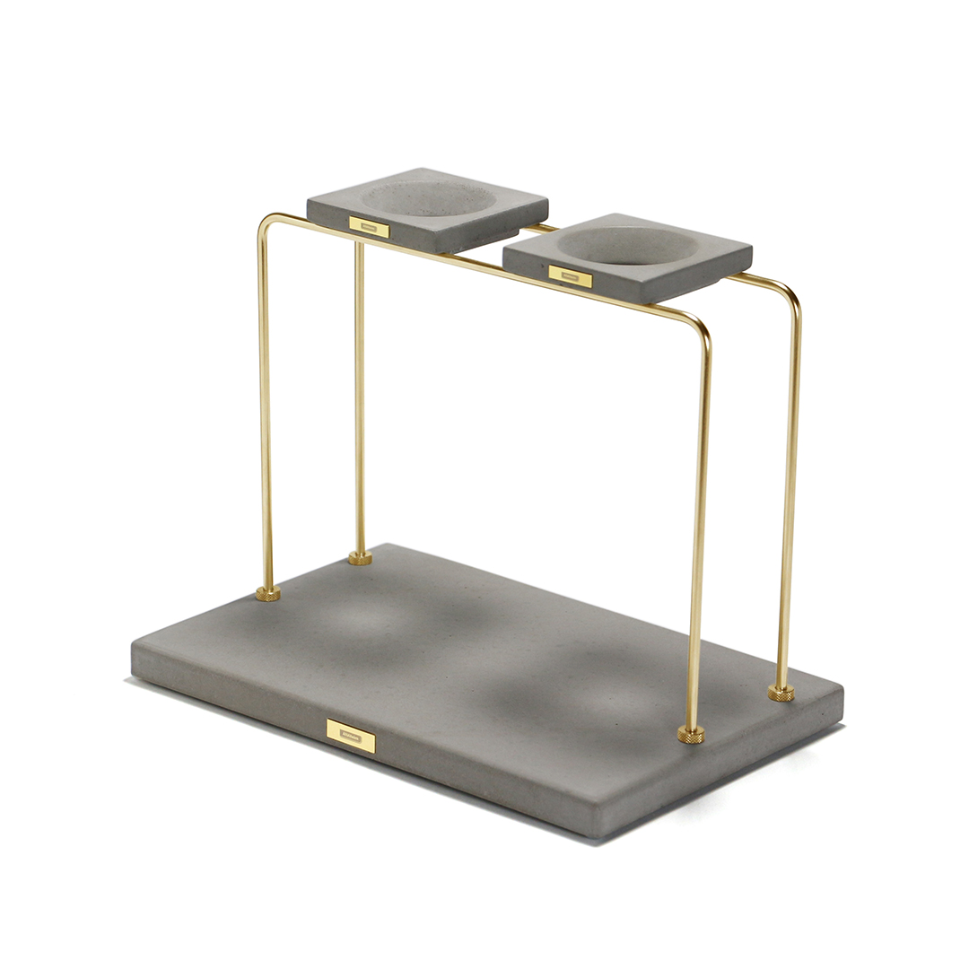 ANAheim Mortar Coffee Dripper Stand "Double / Sumikuro"