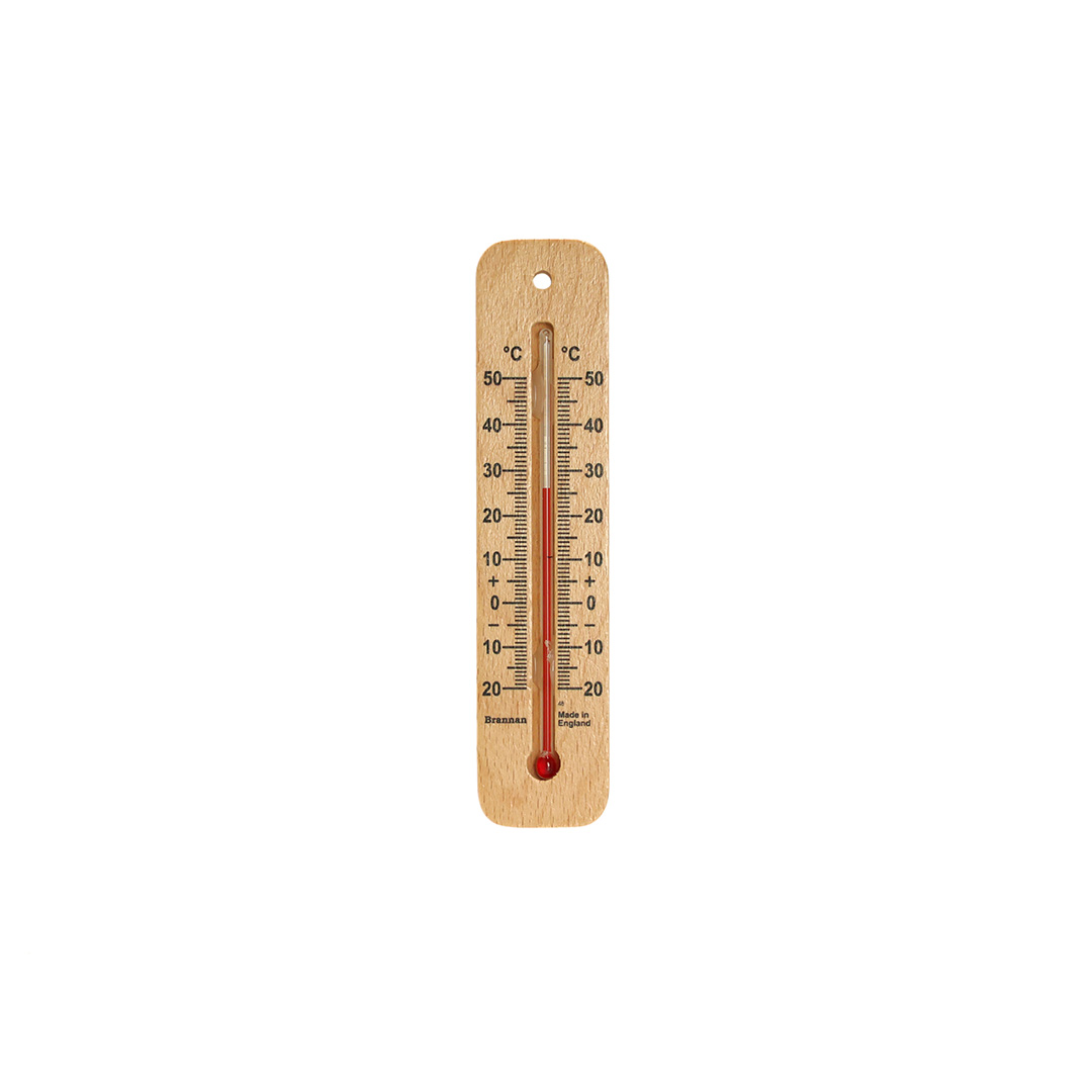 Wood Wall Thermometer 150mm