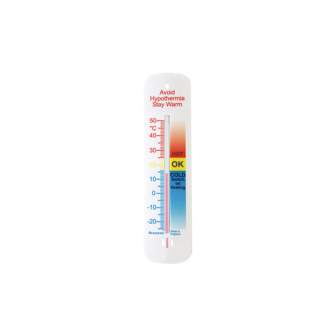 Plastic Wall Thermometer 155mm Comfort