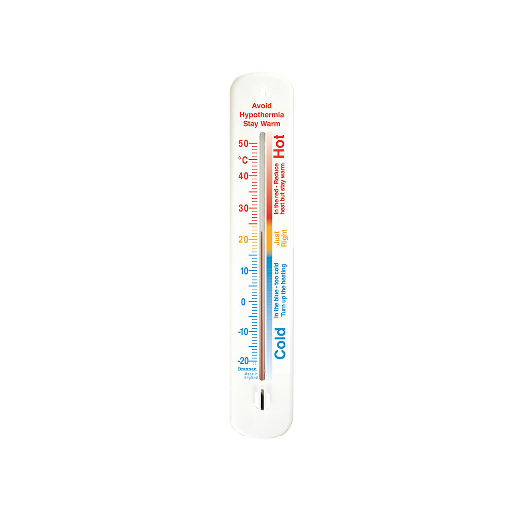 Plastic Wall Thermometer 215mm Comfort