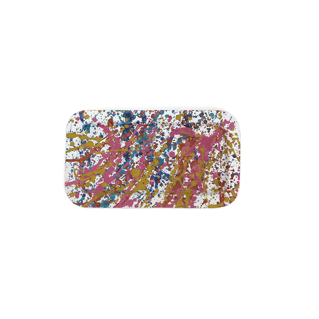 Spotted Rectangle Tray “Small / Splash”