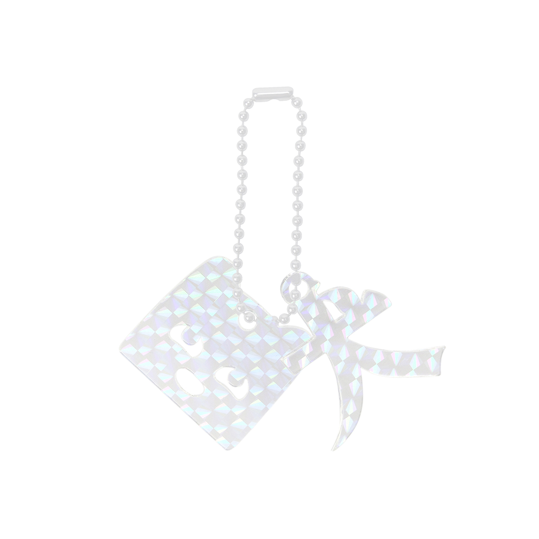Acrylic Keyring 111 "Grinning Dog / Hologram"