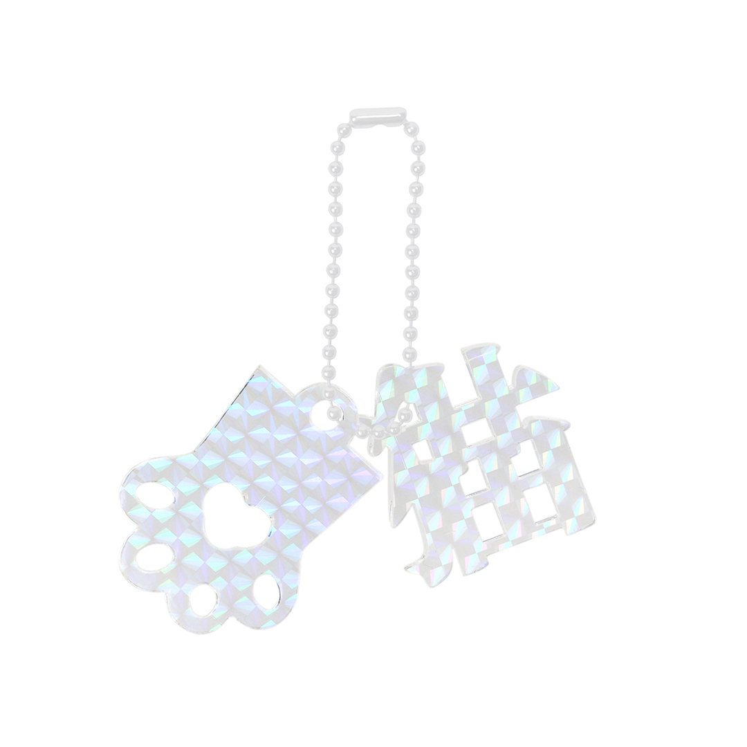 Acrylic Keyring 222 "Cat Paw / Hologram"