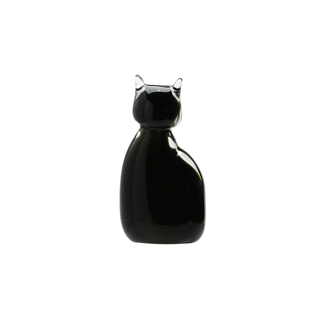 Glass Objet "Cat / Black"