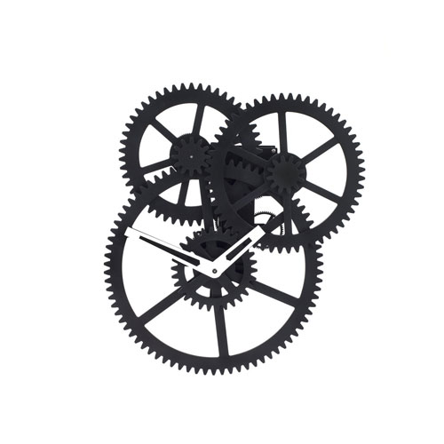 Triple Gear Wall Clock