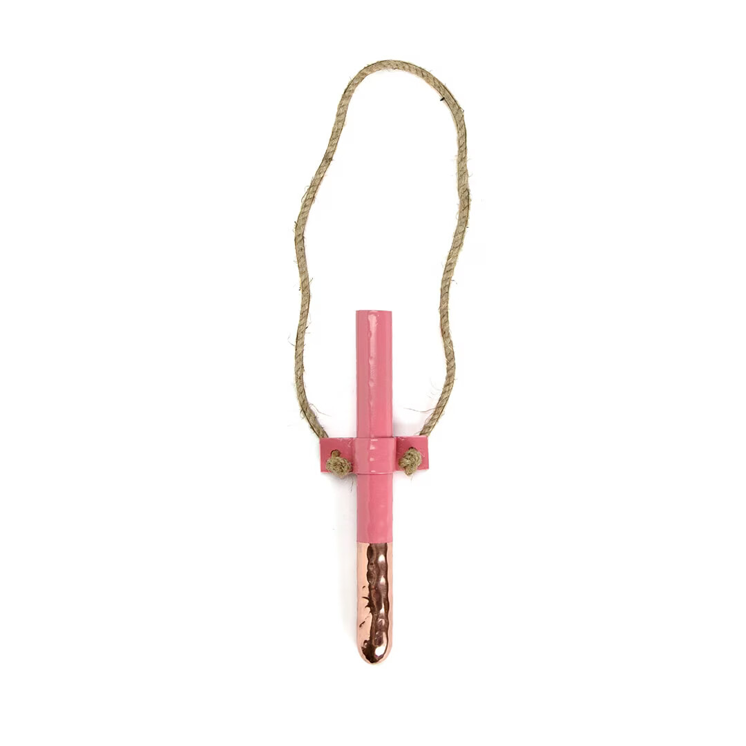 Copper Test Tube Vase "Water melon"
