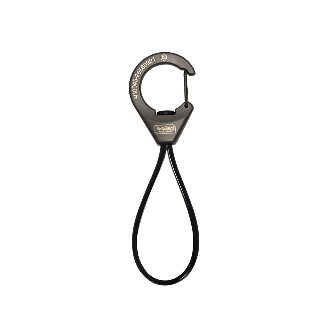 ANAheim Rubber Loop Carabiner "Black"