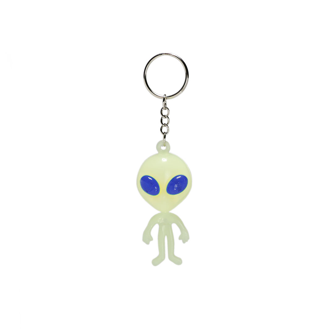 GLOW ALIEN KEYCHAIN "Blue"