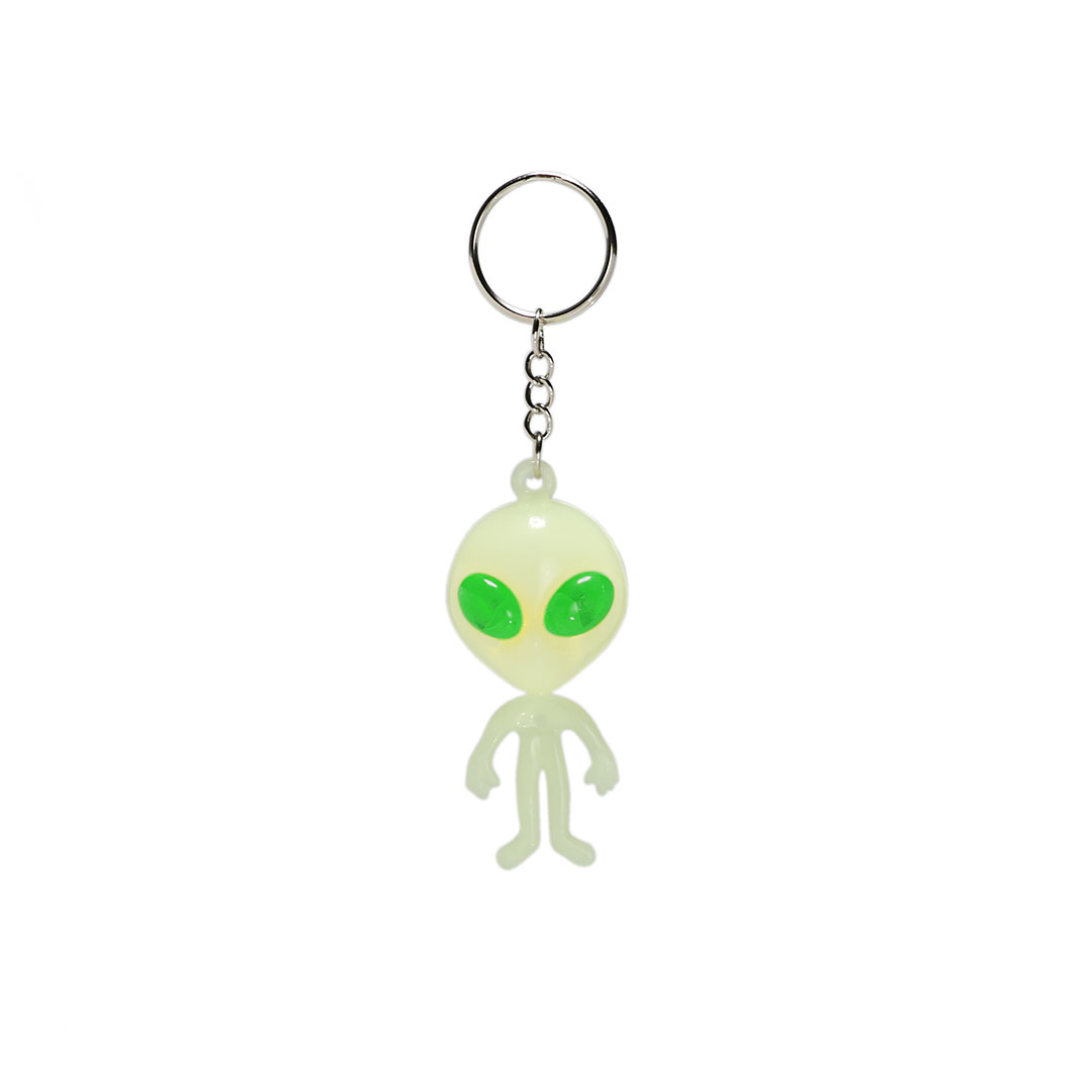 GLOW ALIEN KEYCHAIN "Green"