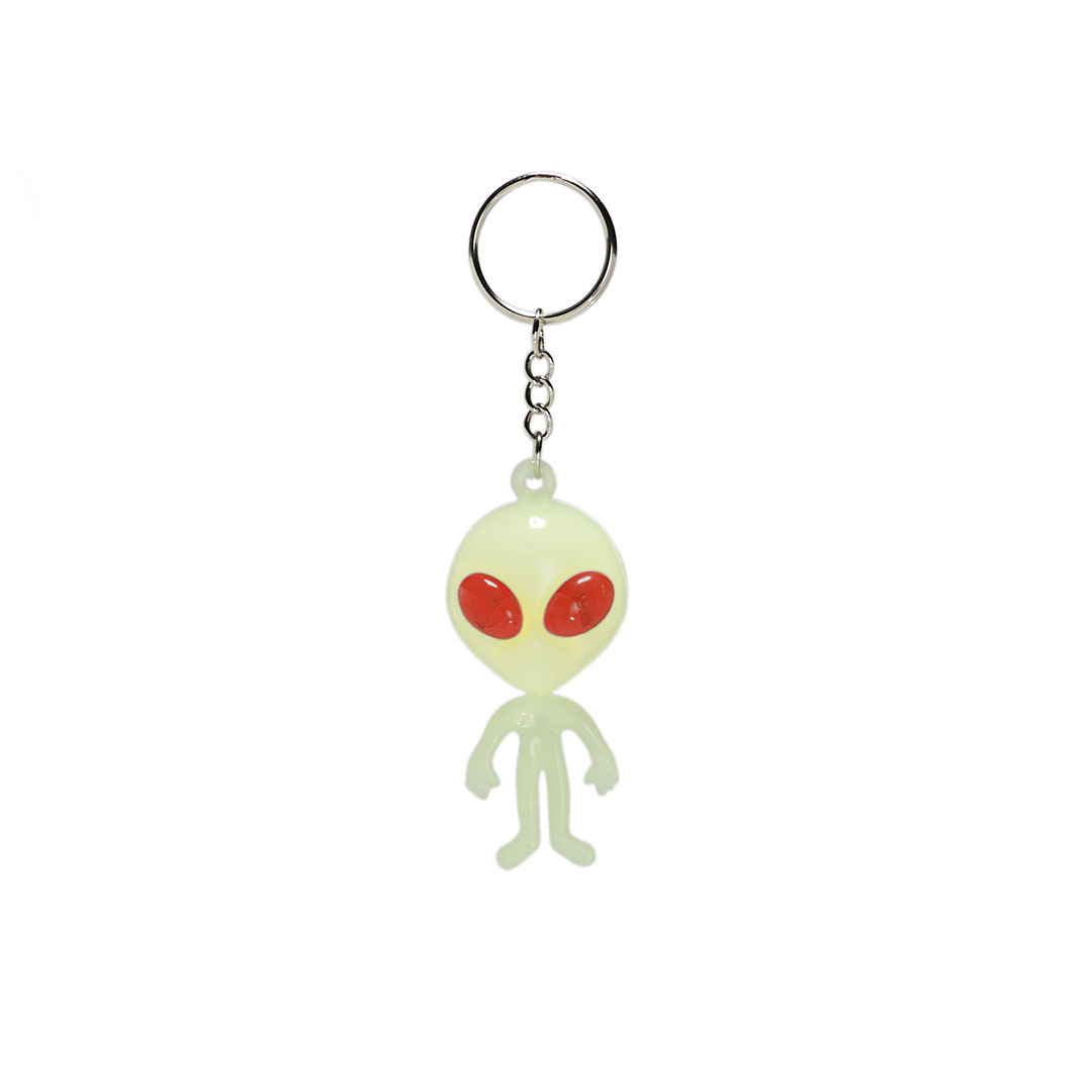 GLOW ALIEN KEYCHAIN "Red"