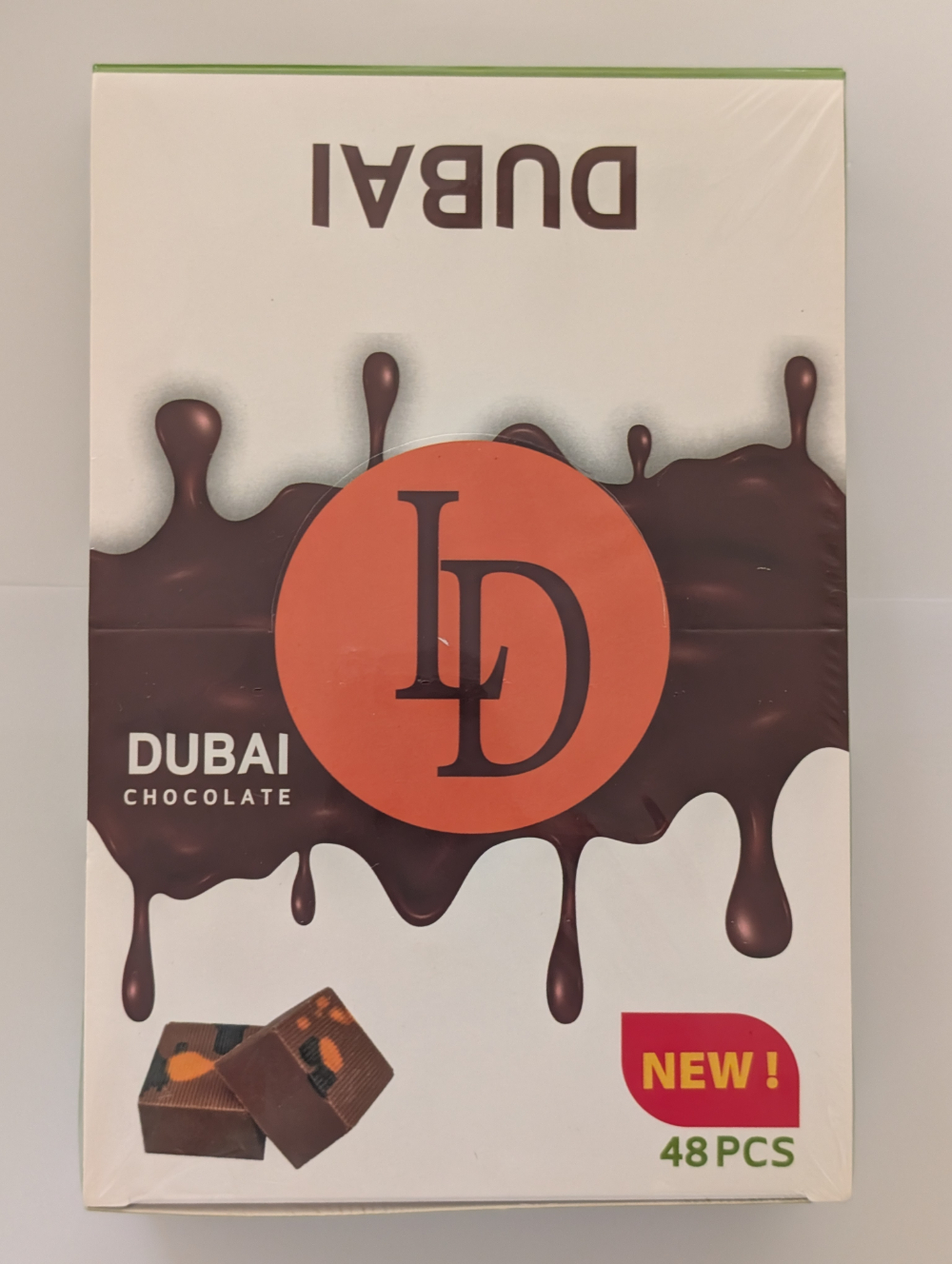 「ご予約2026年1月下旬より順次ご発送」22gが48個 ドバイで製造のドバイチョコレート ピスタチオペーストとクナーファミルクチョコレート 48個 Dubai Chocolate Kunafa Pistachio Milk Chocolate 48pak