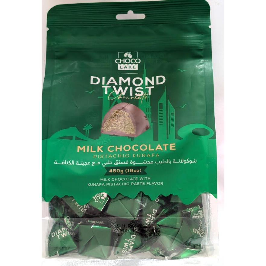 450g ドバイから正規輸入 ドバイチョコレート ピスタチオペースト とクナーファ 塩ミルクチョコレート 1枚 Dubai Chocolate Kunafa Pistachio salt Milk Chocolate