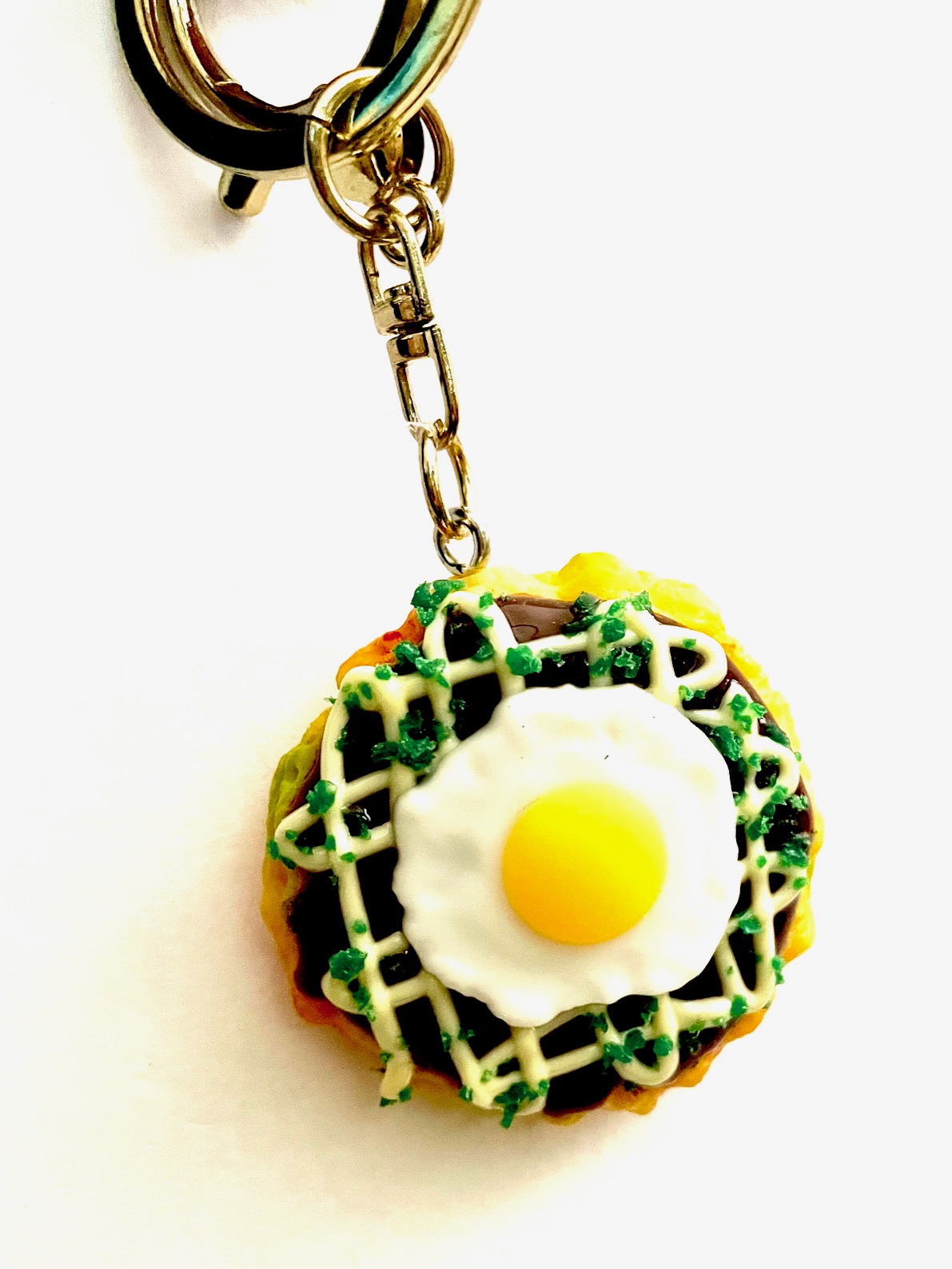 お好み焼き（タマゴ）食品サンプルキーホルダー
