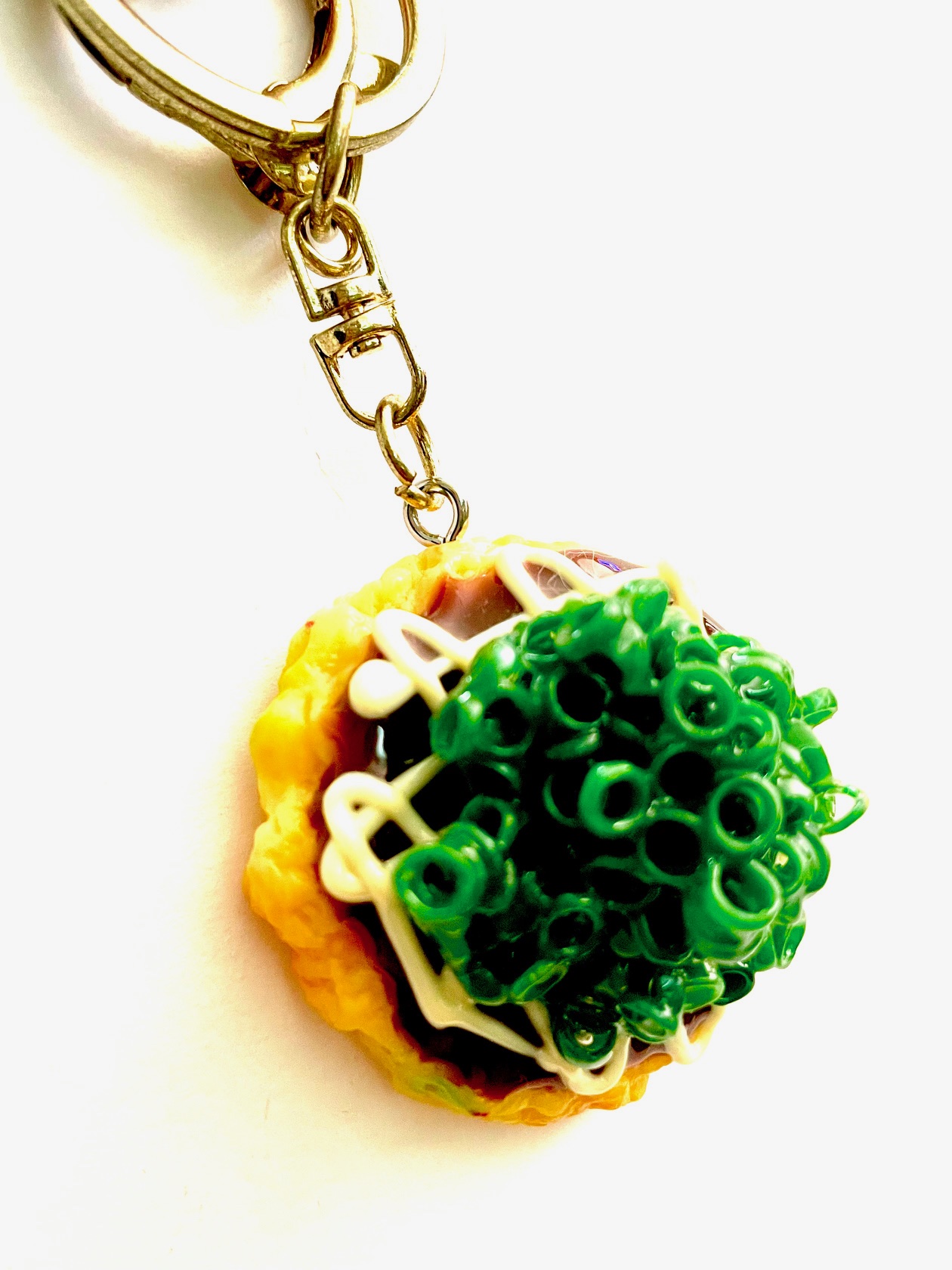 お好み焼き（ネギ）食品サンプルキーホルダー