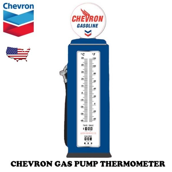 ガスポンプ型メタルサーモ　 CHEVRON 　LA直輸入Z602