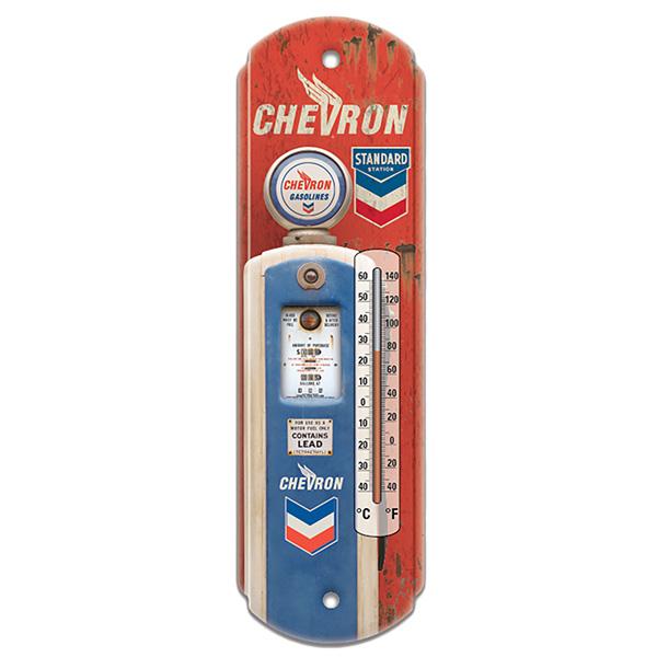 CHEVRONメタルサーモメーター  　LA直輸入Z603