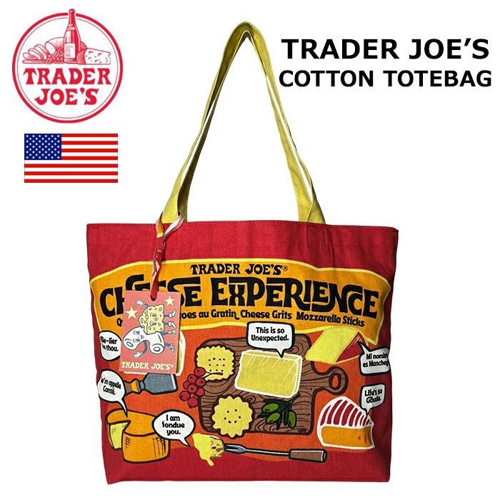 TRADER JOE'S トレーダージョー チーズ トートバッグ トレジョ