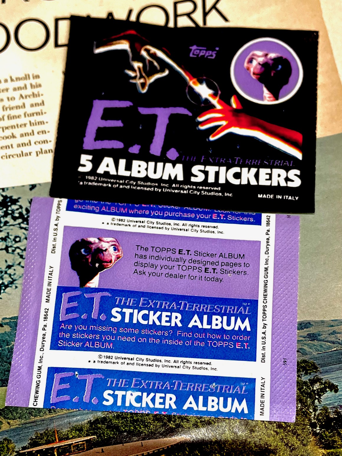 トレードカード　TOPPS  E.T.カード　1982年