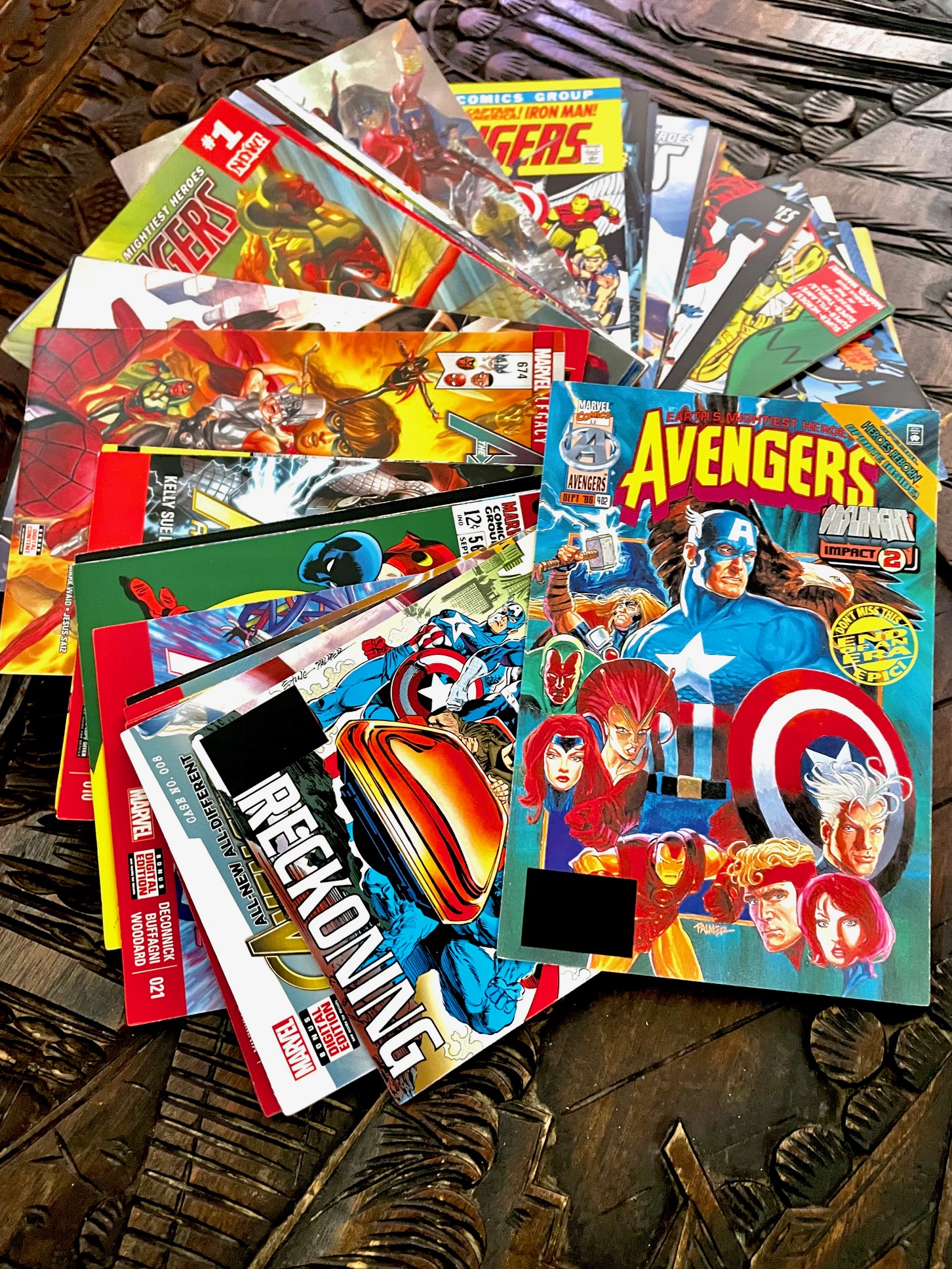 アベンジャーズコミックカバーポストカード５枚セット